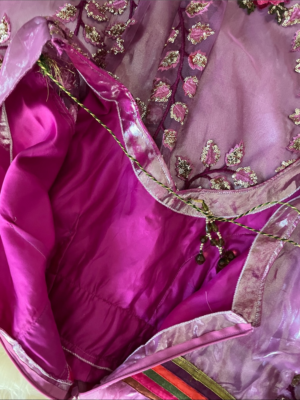 Gorgeous Afghan / Indian style
Purple Embroidered Sequined Floral Dress - Picture 11 of 12